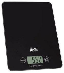 Teesa TSA0804 Ψηφιακή Ζυγαριά Κουζίνας 1gr/5kg Black