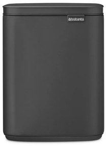 Κάδος απορριμμάτων Brabantia Bo Small 4L, Ομαλό και αθόρυβο άνοιγμα,Αντιολισθητική βάση, Μαύρο