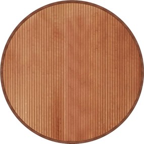 vidaXL Χαλί Στρογγυλό Καφέ 100 εκ. Μπαμπού
