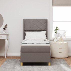 vidaXL Κρεβάτι Box Spring με Στρώμα Ταμπά 80x200 εκ. Υφάσματα