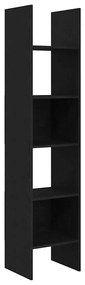 vidaXL Βιβλιοθήκη Μαύρη δρυς 40 x 35 x 180 εκ. Επεξεργασμένο ξύλο