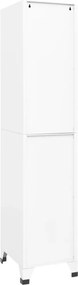 vidaXL Φοριαμός Λευκός 38 x 45 x 180 εκ. Ατσάλινος