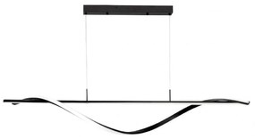 Φωτιστικό Οροφής - Ράγα 6084-BL 120cm Led 3400lm 40W Black Inlight