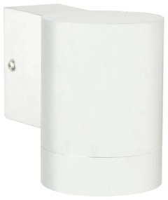 Φωτιστικό Τοίχου Tin Maxi 21509901 12,5x10,5cm 1xGU10 35W IP54 White Nordlux Μέταλλο,Γυαλί
