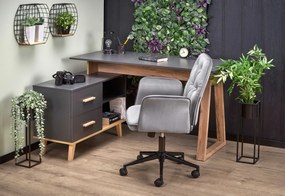 SERGIO XL, desk, anthracite matt - wotan oak DIOMMI-60-31040