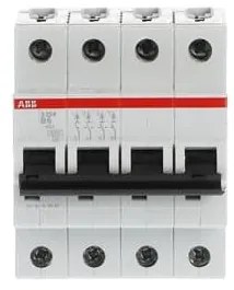 Αυτόματη Ασφάλεια S204-B6 Γκρι 6A Καμπύλη B 6kA S200 24717 ΑΒΒ 24717