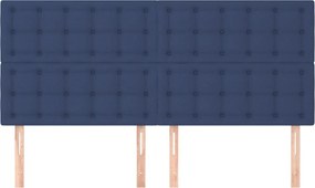 vidaXL Κεφαλάρι Μπλε 160x5x118/128 εκ. Ύφασμα