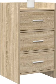 vidaXL Κομοδίνα Sonoma Δρυς 40 x 36 x 70 εκ. Επεξεργασμένο Ξύλο