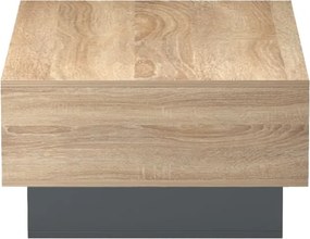 Τραπέζι σαλονιού Dekost sonoma-ανθρακί 105x50x32εκ