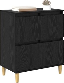 vidaXL Πλαϊνό γραφείο Μαύρη Οξυά 60 x 35 x 70 cm Επεξεργασμένο Ξύλο