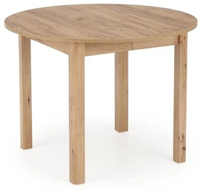 Τραπέζι Houston 961, Δρυς, 76cm, 29 kg, Επιμήκυνση, Φυσικό ξύλο καπλαμά, Ινοσανίδες μέσης πυκνότητας | Epipla1.gr