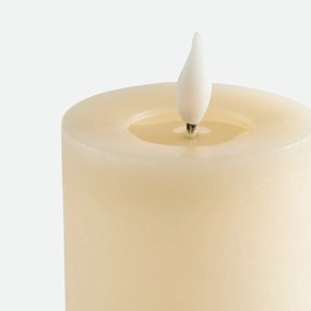 Κερί LED με κέρινο περίβλημα, ύψος 13,5 cm, CASPAR