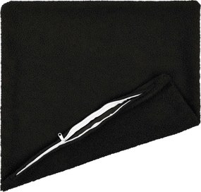 vidaXL Κάλυμμα Μαξιλαριού 2 pcs HEERLEN Μαύρο 40 x 40 cm Μπουκλέ