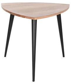Τραπεζάκι Καφέ DKD Home Decor Μέταλλο ξύλο ακακίας 90 x 90 x 76 cm