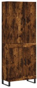 vidaXL Ντουλάπι Καπνιστή Δρυς 69,5x34x180 εκ. από Επεξεργασμένο Ξύλο