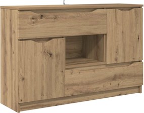 vidaXL Πλαϊνό γραφείο Artisan Oak 100 x 30 x 65,6 Επεξεργασμένο Ξύλο