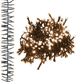 vidaXL Φωτάκια με 400 LED Θερμό Λευκό 7,4 μ. από PVC