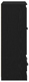 vidaXL Highboard Μαύρη Οξυά 60 x 35,5 x 103,5 εκ. Επεξεργασμένο ξύλο