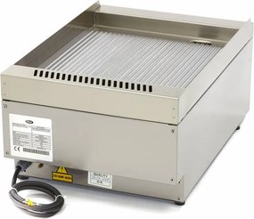 Commercial Grade Griddle - Grooved - Single Unit - 60cm Deep - Electric