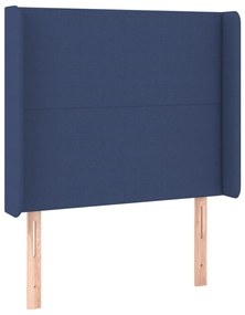 Κεφαλάρι με Πτερύγια Μπλε 83x16x118/128 εκ. Υφασμάτινο 3119280