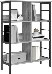 vidaXL Ράφι Βιβλίων 6 επιπέδων 82 x 32 x 112 εκ. Επεξεργασμένο Ξύλο