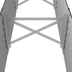 vidaXL Ζαρντινιέρα Ανθρακί 224x40x36 εκ Ατσάλι με Ηλεκτρ. Βαφή Πούδρας