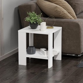 Βοηθητικό Τραπεζάκι Λευκό GACLUS 40x42x40