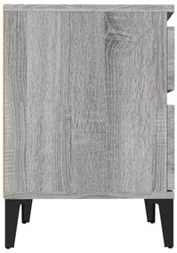 vidaXL Κομοδίνα 2 Τεμ. Γκρι Sonoma 40x35x50 εκ.