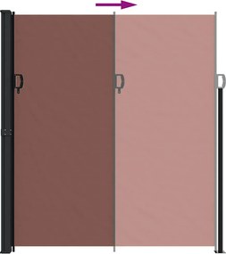 vidaXL Σκίαστρο Πλαϊνό Συρόμενο Καφέ 220 x 500 εκ.