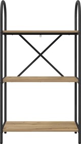 vidaXL Ράφι Βιβλίων 3 επιπέδων 60 x 30 x 109 εκ Επεξεργασμένο ξύλο