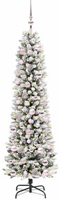 vidaXL Τεχνητό Χριστουγεννιάτικο Δέντρο με 300 LED Λευκό 180 cm