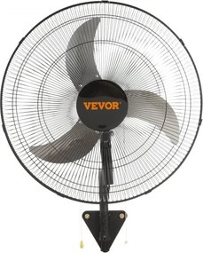 VEVOR Wall Fan Metal 49 cm Ventilation 3 Speeds