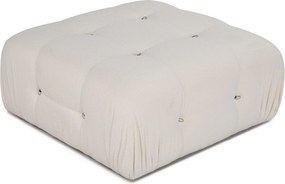 Πουφ - Bubble - Χρώμα Beige White - 95x95x45εκ