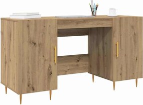 vidaXL Γραφείο artisan δρυς 140 x 50 x 75 εκ. Επεξεργασμένο ξύλο