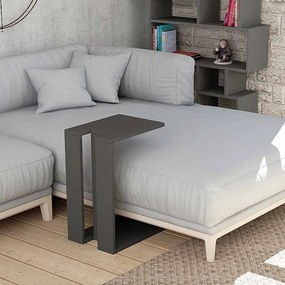 Τραπεζάκι βοηθητικό Muju Megapap χρώμα ανθρακί 30x40x57εκ.