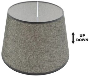 Καπέλο Φωτιστικού Ε27/E14 Up-Down 18xΦ25cm Ύφασμα SPC 25 Arlight -284149-Γκρι 0284149