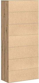 vidaXL Ψηλή Ντουλάπα artisan δρυς 80 x 35 x 180 εκ Επεξεργασμένο ξύλο