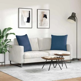 vidaXL Μαξιλάρι Καναπέ 2 pcs Μπλε 80 x 80 cm ύφασμα
