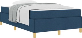 vidaXL Σκελετός Κρεβατιού Μπλε 120 x 190 cm ύφασμα