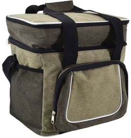 Ισοθερμική Τσάντα 2 Θέσεων 831500 30x22x34cm 22lt Beige-Brown Ankor Aluminium, Cotton