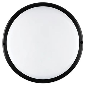 LED PC BLACK CEIL LUMINAIRE 230V AC IP65 20W 1750lm 4000K 110° Ra80 ACA DARIA2040B