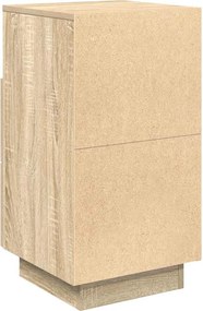 vidaXL Κομοδίνο με 2 συρτάρια Sonoma Δρυς 36x36x68 εκ.