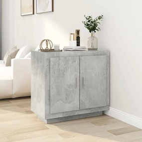 vidaXL Ντουλάπι Γκρι Σκυροδέματος 80x40x75 εκ. Επεξεργασμένο Ξύλο
