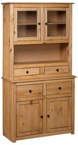 vidaXL Μπουφές 93 x 40,5 x 180 εκ. από Μασίφ Ξύλο Πεύκου Σειρά Panama