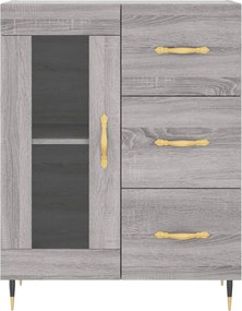 vidaXL Ντουλάπι Γκρι Sonoma 69,5 x 34 x 90 εκ. από Επεξεργασμένο Ξύλο