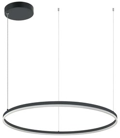 Φωτιστικό Οροφής Κύκλος 20264 Led 3000K 84W Φ120cm Black Matt Aluminum,Acrylic