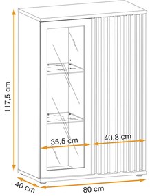 Swap XIX Σύνθεση Καφέ δρυς 280x180x40