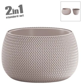 ΚΑΣΠΩ-ΓΛΑΣΤΡΑ (2 ΣΕ 1) ΜΟΚΚΑ ΣΤΡΟΓΓΥΛΟ SPLOFY BOWL Φ47.8x30cm 1/2ΚΙΒ - 09-DKSP480-7529U - 09-DKSP480-7529U