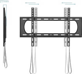 Βάση Τηλεόρασης TooQ LP1084F-B 80" 80 kg