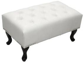 ΤΑΜΠΟΥΡΕ ΥΠΟΠΟΔΙΟ T.CHESTERFIELD EMMA HM226.02 PU ΛΕΥΚΟ-ΜΑΥΡΑ ΠΟΔΙΑ 80x44x39Yεκ.